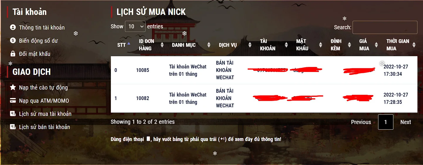 Thanh Toán Dichvuchina.vn Hướng Dẫn