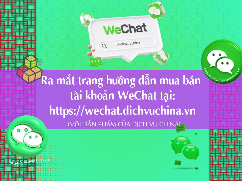 Hướng Dẫn Mua Bán Tài Khoản Wechat